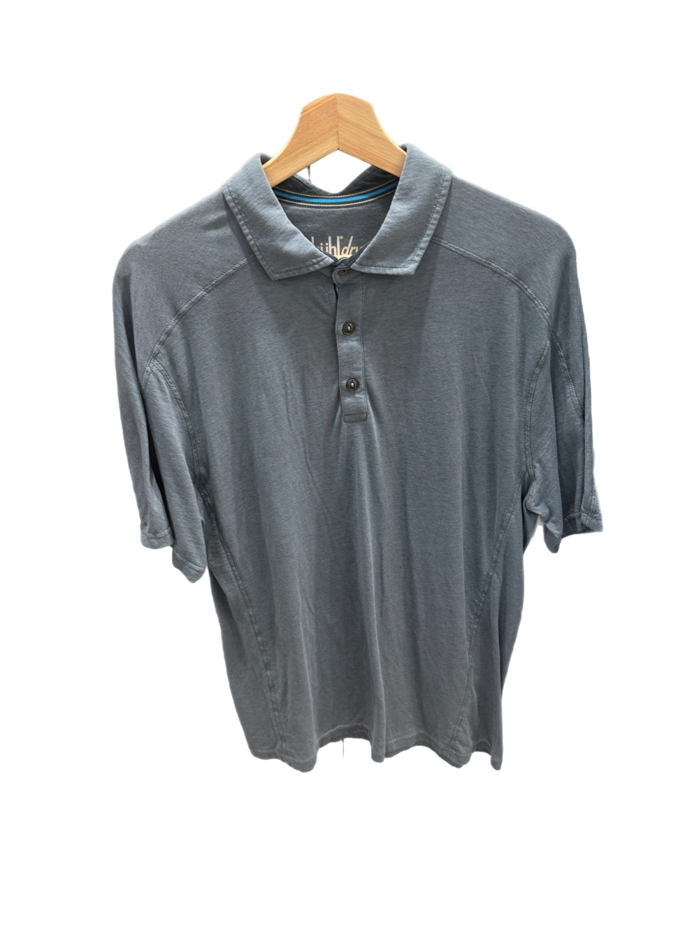 Kühldry Men's Polo Shirt in Slate Gray Blue L